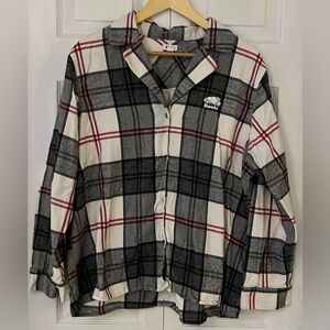 Roots Red and Black Plaid PJ Shirt